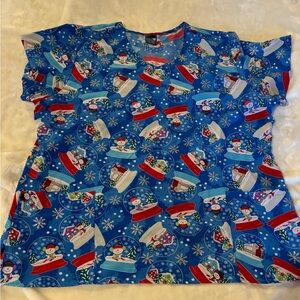 Blue Snow Globe Kids Pajamas